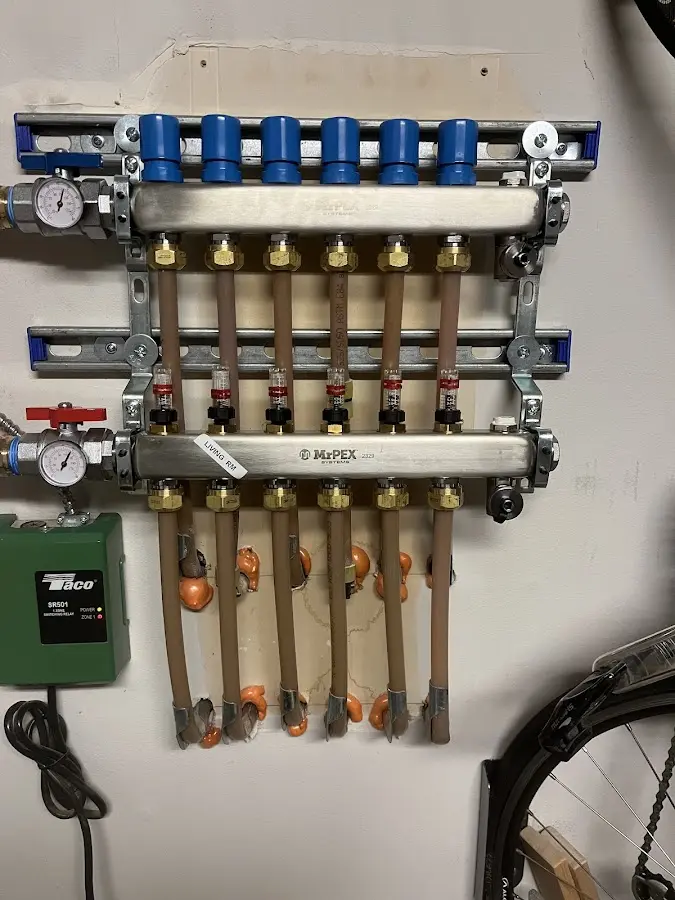 Plumber performing Leak Detection at a residential property in Warrenton